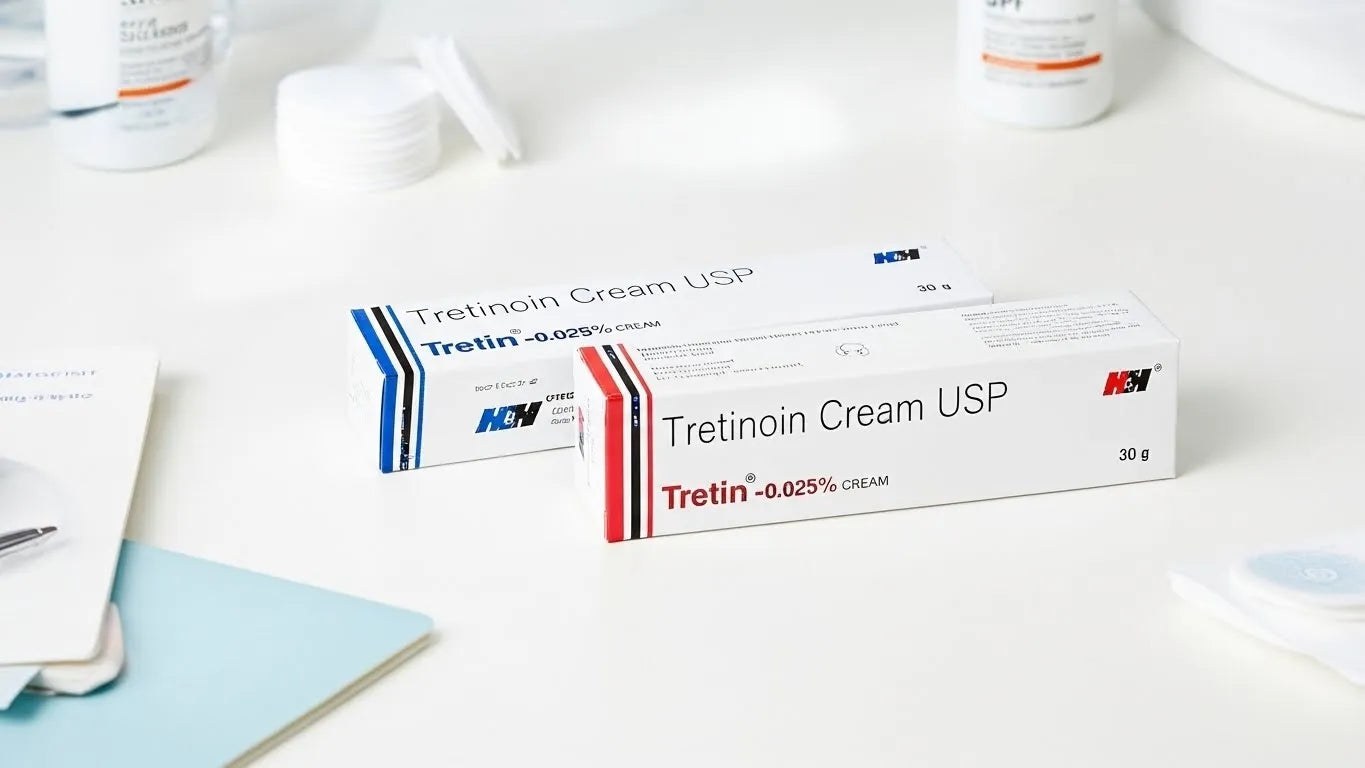 Crema al tretinoina 0.025% e 0.05%
